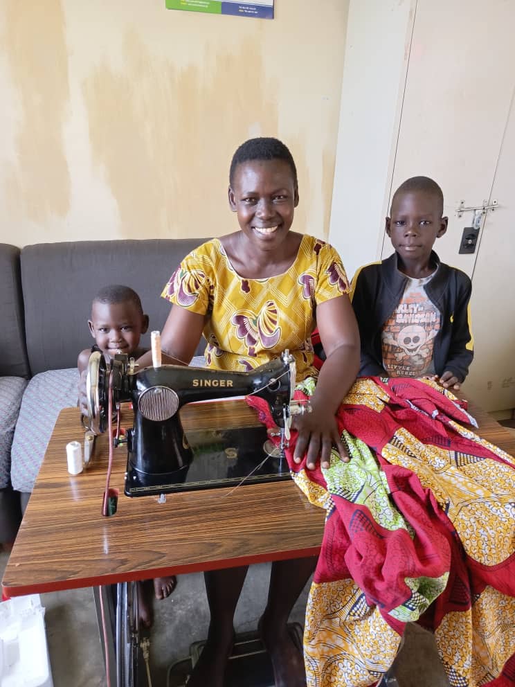 Window empowered with sawing Machine for business support to improve standard of living